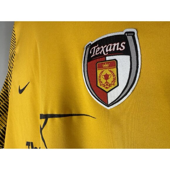 Nike Dri-Fit Dallas Texans Soccer Shirt Mens L Yellow Nike Premier Club Slim - Picture 10 of 12